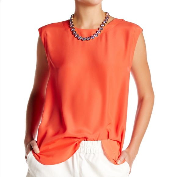 J. Crew Tops - J. Crew Red sleeveless blouse size medium